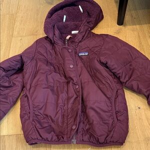 Patagonia Kids Maroon Puffer Jacket